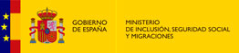 Escudo de España junto al logo del Ministerio de Inclusión, Seguridad Social y Migraciones con enlace a su página web. Enlace en nueva ventana.